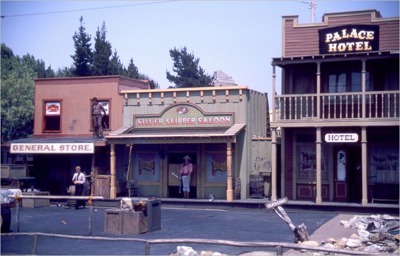 Cowboy shootouts and falling from 2nd story